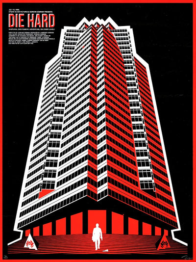 Die Hard Movie Poster - Iconic Action Film Artwork Movie Poster | Film Wall Art Print