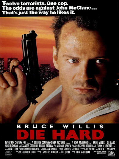Die Hard Movie Poster - Classic Action Film with Bruce Willis Movie Poster | Film Wall Art Print