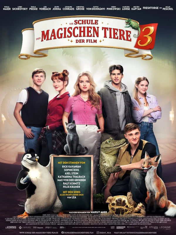 Die Schule der Magischen Tiere Movie Poster - Fantasy Adventure Movie Poster | Film Wall Art Print