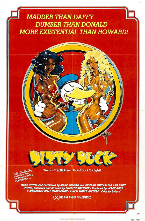 Dirty Duck (1974) - Animated Comedy Fantasy Classic Movie Poster Movie Poster | Film Wall Art Print