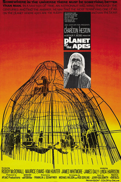 Discover 1968's Sci-Fi Classic: Planet of the Apes Wall Art - Premium Movie Poster