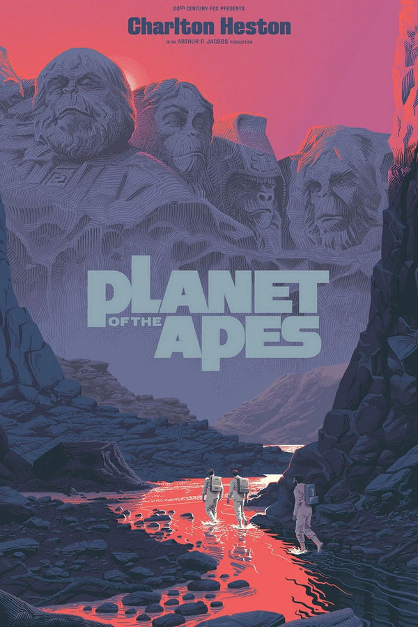 Discover the 1968 Sci-Fi Classic: Planet of the Apes Wall Art - Premium Movie Poster