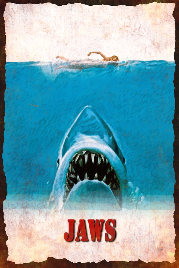 Dive into Jaws (1975) Adventure with Iconic Wall Art - Premium Movie Poster