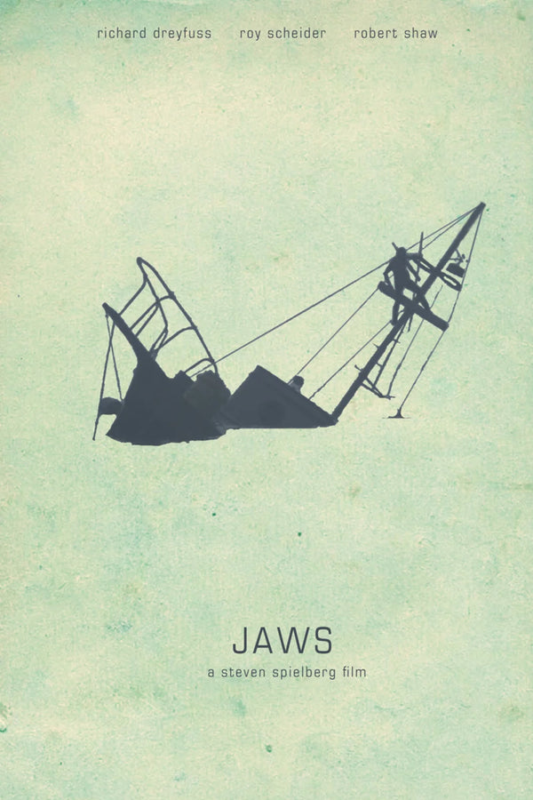 Dive into Jaws (1975) Iconic Horror Wall Art - Premium Movie Poster