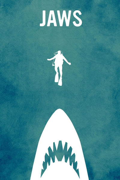 Dive into Jaws (1975): Own the Iconic Horror Poster - Premium Movie Poster