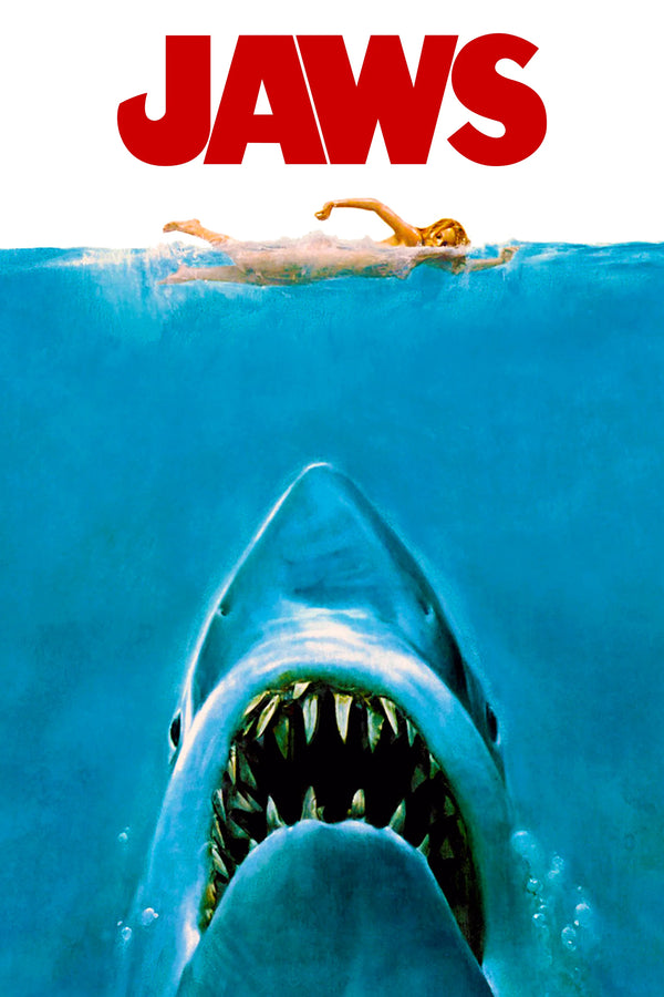 Dive into Jaws (1975) with This Iconic Wall Art - Premium Movie Poster