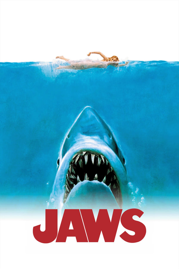 Dive into the Classic Terror of Jaws (1975) Wall Art - Premium Movie Poster