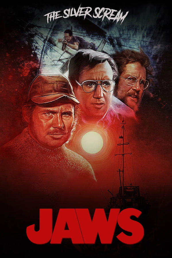 Dive into the Iconic Terror of Jaws (1975) Wall Art - Premium Movie Poster