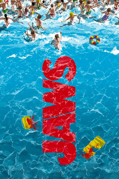 Dive into the Iconic Terror of Jaws (1975) Wall Poster - Premium Movie Poster