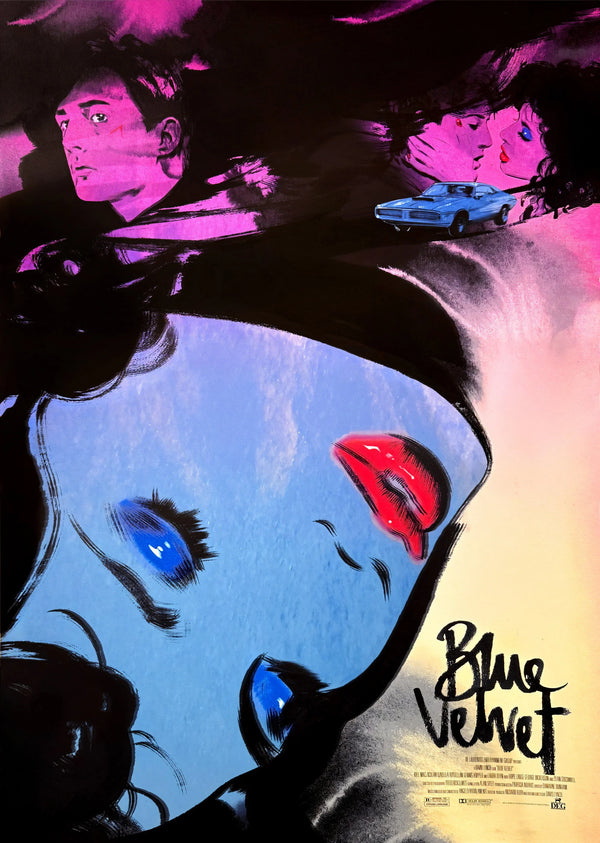 Dive into the Noir Elegance of Blue Velvet (1986) - Premium Movie Poster