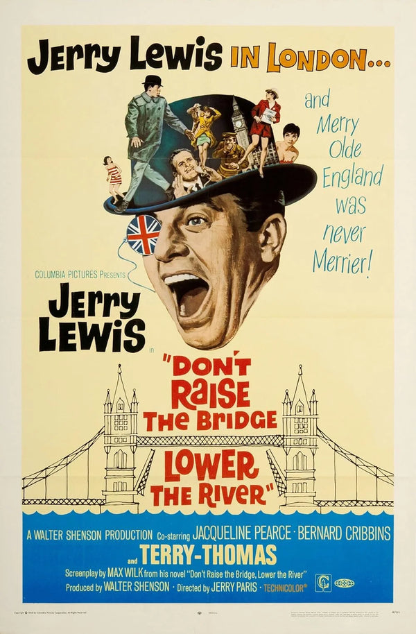 Don't Raise the Bridge Lower the River (1968) Comedy Movie Poster | Film Wall Art Print