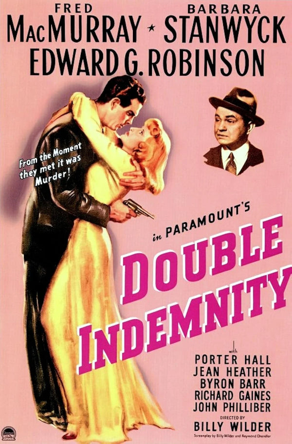 Double Indemnity Movie Poster - Classic Film Noir Art Print Movie Poster | Film Wall Art Print