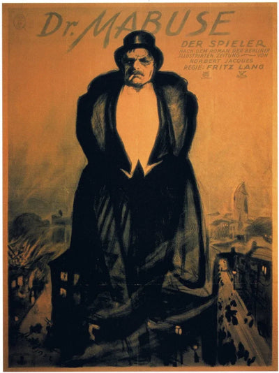 Dr. Mabuse der Spieler: Iconic German Expressionist Film Poster Movie Poster | Film Wall Art Print