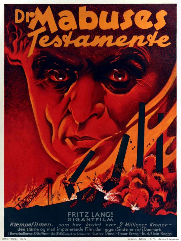 Dr. Mabuse's Testament Movie Poster - Classic German Cinema Movie Poster | Film Wall Art Print