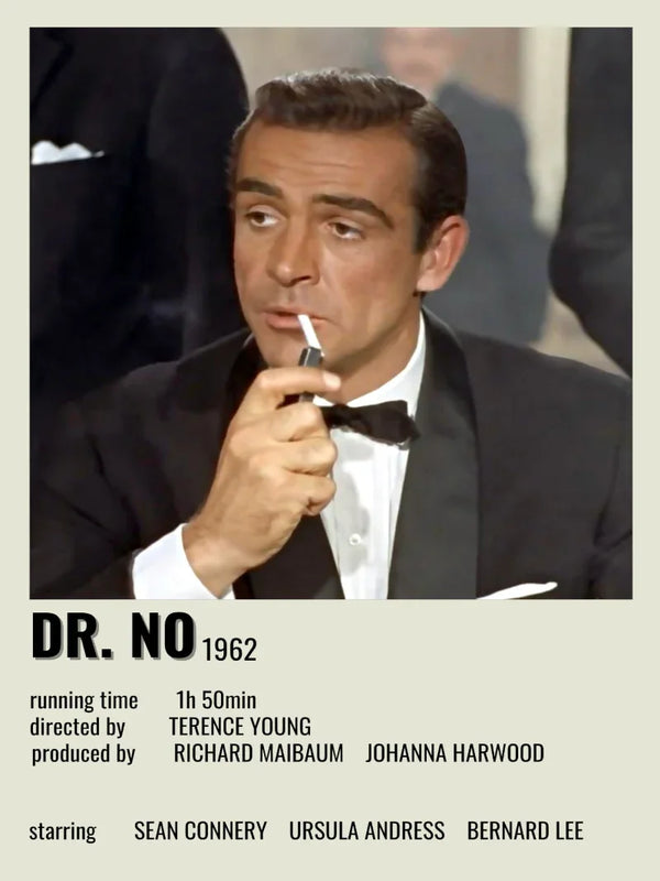 Dr. No Minimalist Movie Poster - James Bond 007 Art Print Movie Poster | Film Wall Art Print