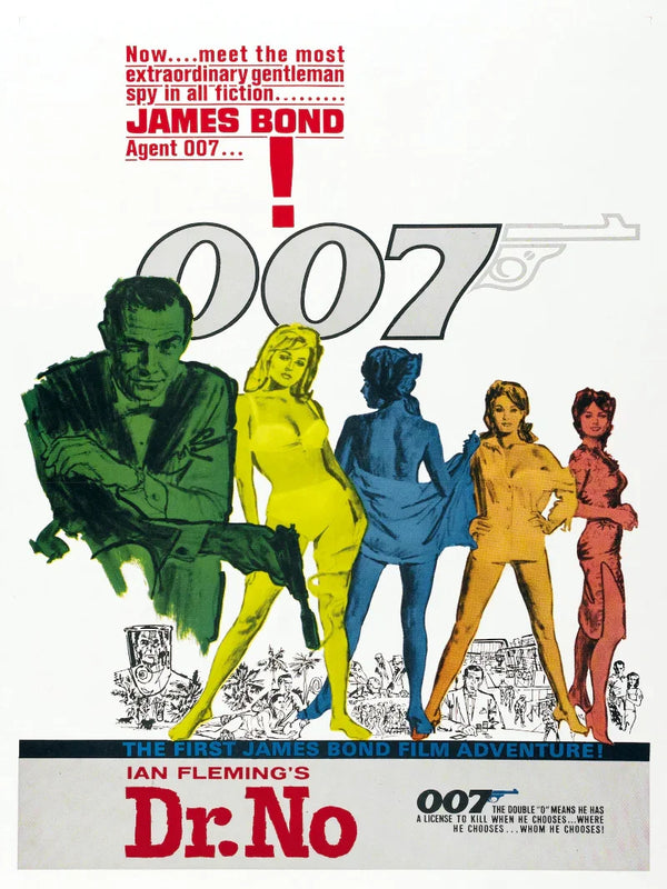 Dr. No Movie Poster - James Bond 007 Classic Film Art Movie Poster | Film Wall Art Print