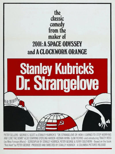 Dr. Strangelove Movie Poster - Stanley Kubrick Classic Film Art Movie Poster | Film Wall Art Print