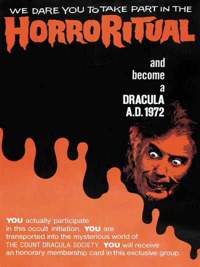 Dracula A.D. 1972 Movie Poster - Hammer Horror Classic Movie Poster | Film Wall Art Print