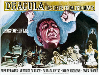 Dracula Has Risen from the Grave Movie Poster | Classic Horror Film Art Movie Poster | Film Wall Art Print