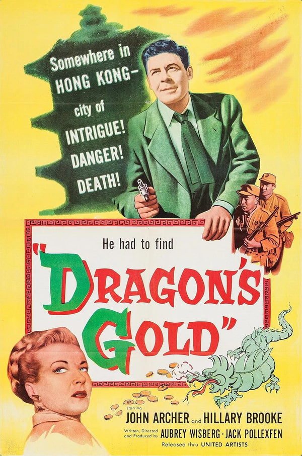 Dragon's Gold (1954) – Crime & Drama Movie Poster Movie Poster | Film Wall Art Print