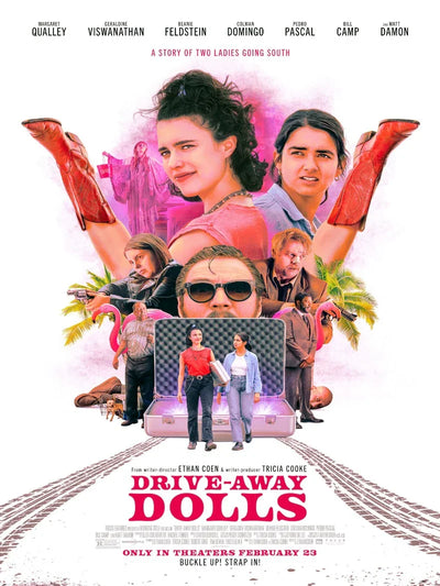 Drive Away Dolls Movie Poster - Official Artwork & Details Movie Poster | Film Wall Art Print