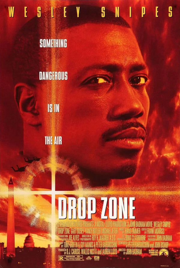Drop Zone (1994) – Action Adventure Thriller Movie Poster Movie Poster | Film Wall Art Print