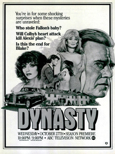 Dynasty Movie Poster - Classic Film Art Print Movie Poster | Film Wall Art Print