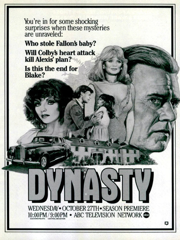 Dynasty Movie Poster - Classic Film Art Print Movie Poster | Film Wall Art Print