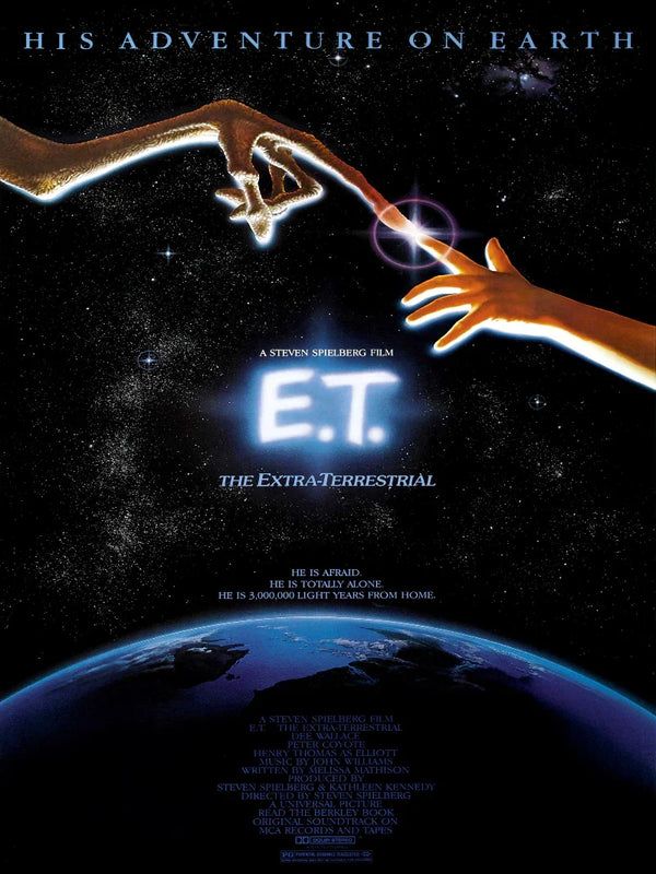 E.T. Extra Terrestrial Movie Poster - Classic Sci-Fi Film Art Movie Poster | Film Wall Art Print