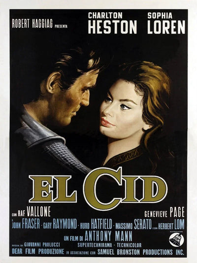 El Cid Movie Poster - Classic Epic Film Artwork Movie Poster | Film Wall Art Print