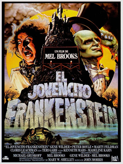 El Jovencito Frankenstein: Poster de la Comedia Clásica Movie Poster | Film Wall Art Print