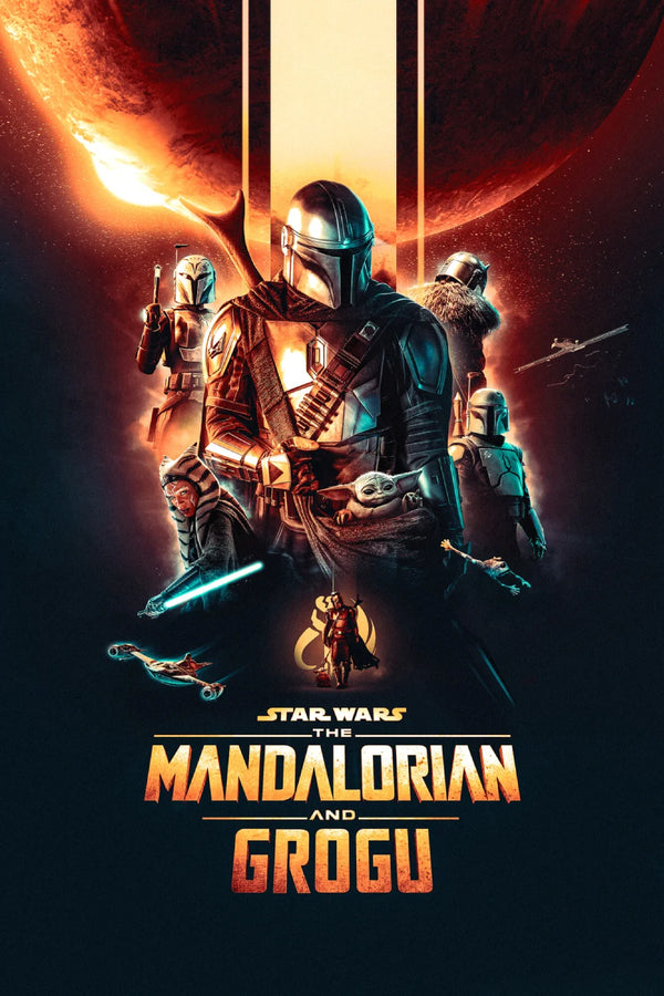 Elevate Your Wall with The Mandalorian and Grogu (2026) Action Art - Premium Movie Poster