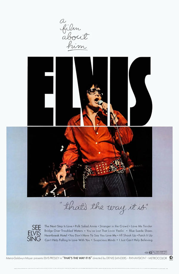 Elvis: That's The Way It Is (1970) Documentary Movie Poster | Film Wall Art Print