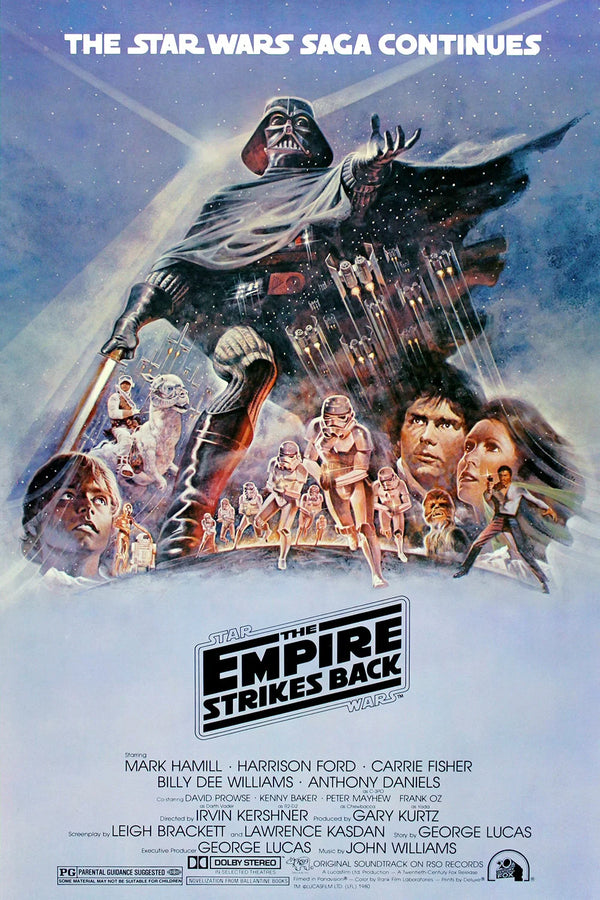 Empire Strikes Back 1980 Art Print | Star Wars - Premium Movie Poster