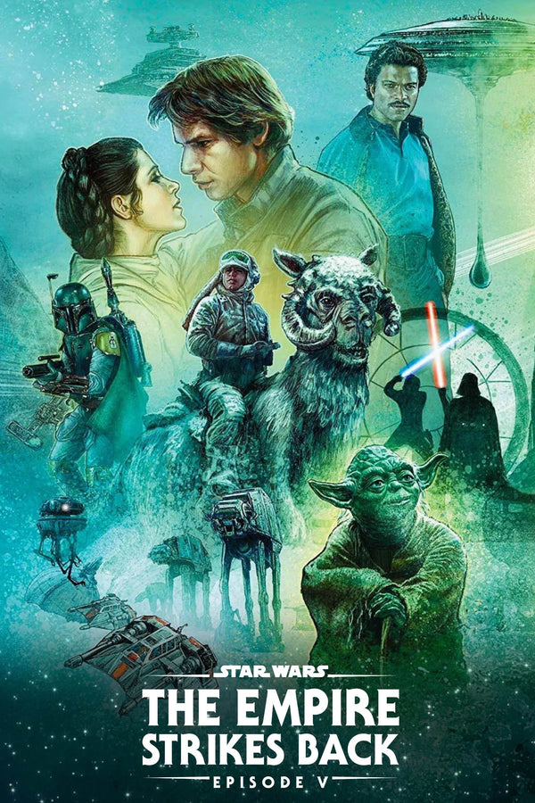 Empire Strikes Back (1980) Art Print - Premium Movie Poster