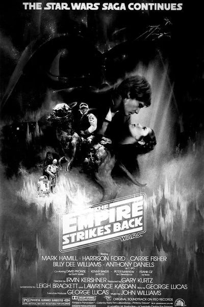 Empire Strikes Back 1980: Bold Wall Art - Premium Movie Poster