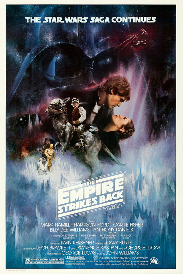 Empire Strikes Back (1980) Classic Film Poster Art - Premium Movie Poster