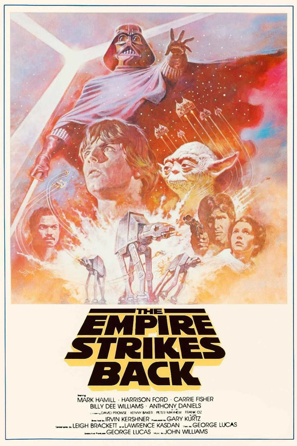 Empire Strikes Back (1980) Classic Sci-Fi Poster - Premium Movie Poster