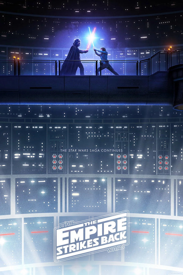 Empire Strikes Back 1980: Iconic Sci-Fi Wall Art Print - Premium Movie Poster