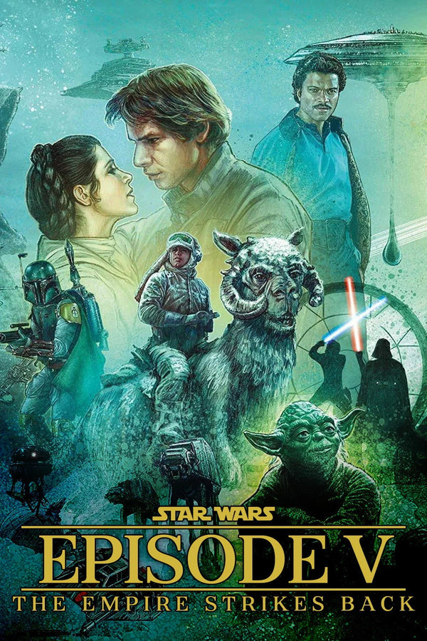 Empire Strikes Back 1980 Poster: Dark Side Wall Art - Premium Movie Poster