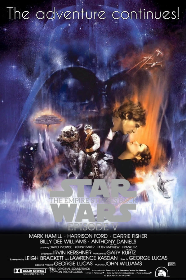 Empire Strikes Back (1980) Vintage Poster - Premium Movie Poster