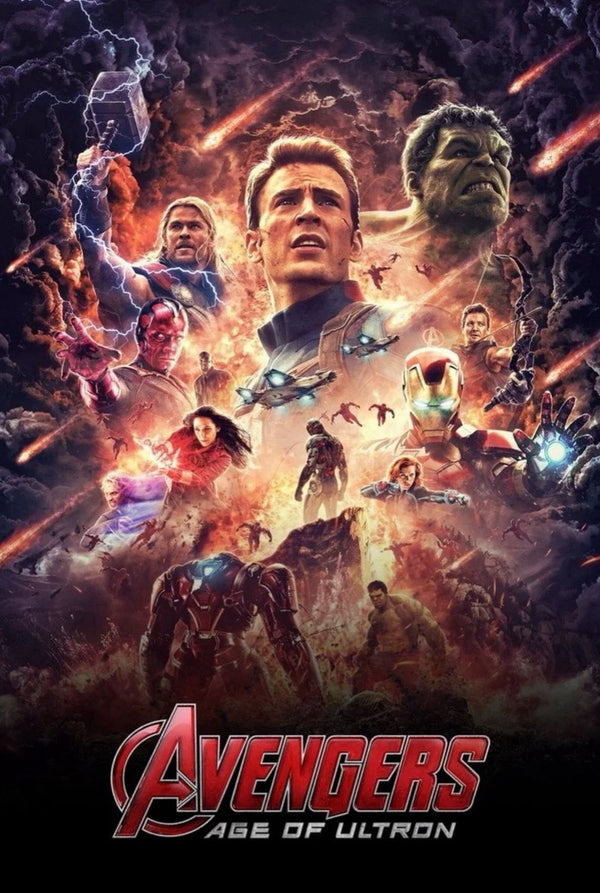 Epic Battle Art: Avengers Age of Ultron (2015) Wall Poster - Premium Movie Poster