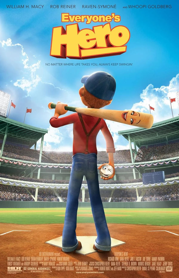 Everyone's Hero (2006) - Animated Adventure Comedy Movie Poster Movie Poster | Film Wall Art Print