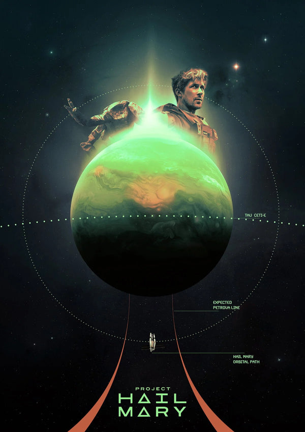Experience the Cosmic Journey of Project Hail Mary (2026) Wall Art - Premium Movie Poster