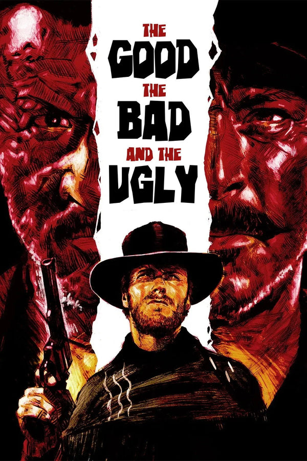 Experience the Epic Drama of The Good, the Bad and the Ugly (1966) - Premium Movie Poster