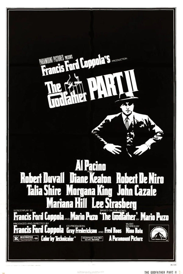 Experience the Power of The Godfather Part II (1974) Wall Art - Premium Movie Poster