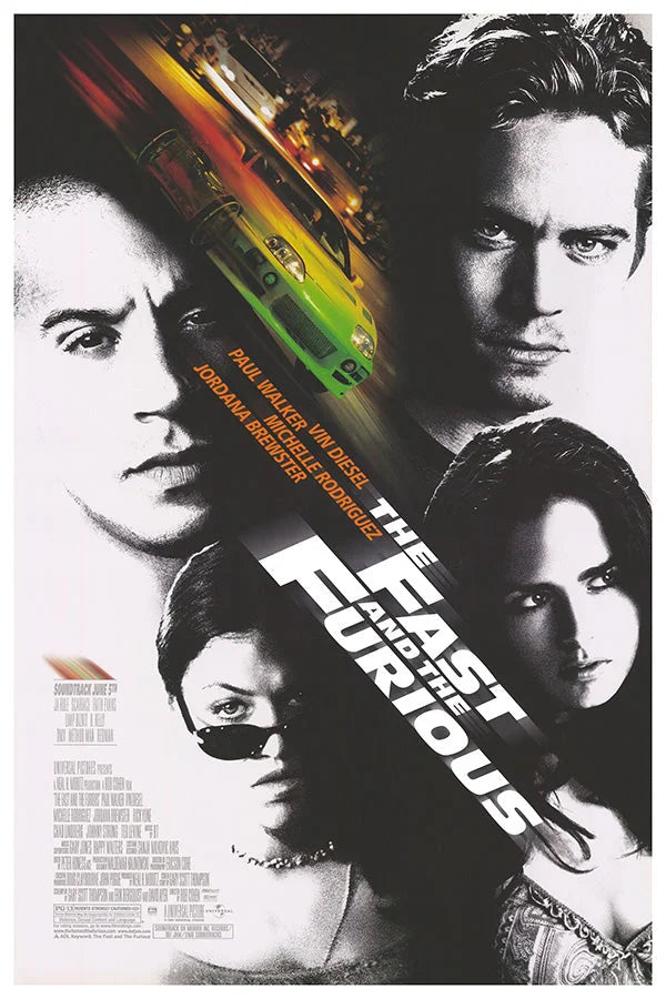 Fast and the Furious Movie Poster - Iconic Action Film Art Movie Poster | Film Wall Art Print