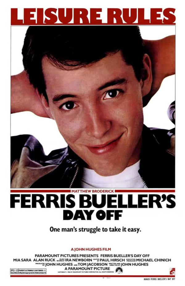 Ferris Bueller's Day Off Movie Poster - Classic 80s Comedy Movie Poster | Film Wall Art Print