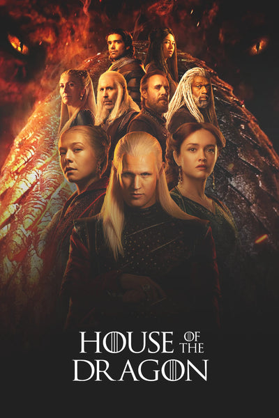 Fiery Targaryen Legacy: House of the Dragon (2022) Wall Art - TV Series Poster
