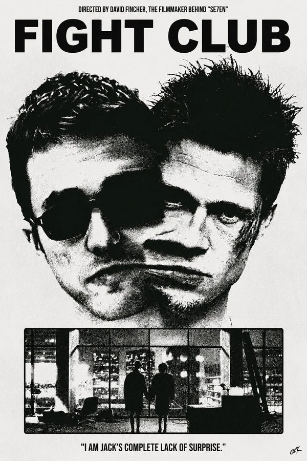 Fight Club(1999) - Premium Movie Poster - Premium Movie Poster